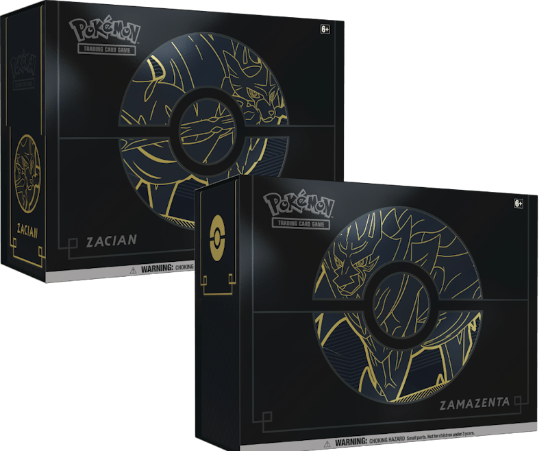 2020 Pokemon TCG Sword & Shield Elite Trainer Box Plus Zacian and Zamazenta 2x Bundle