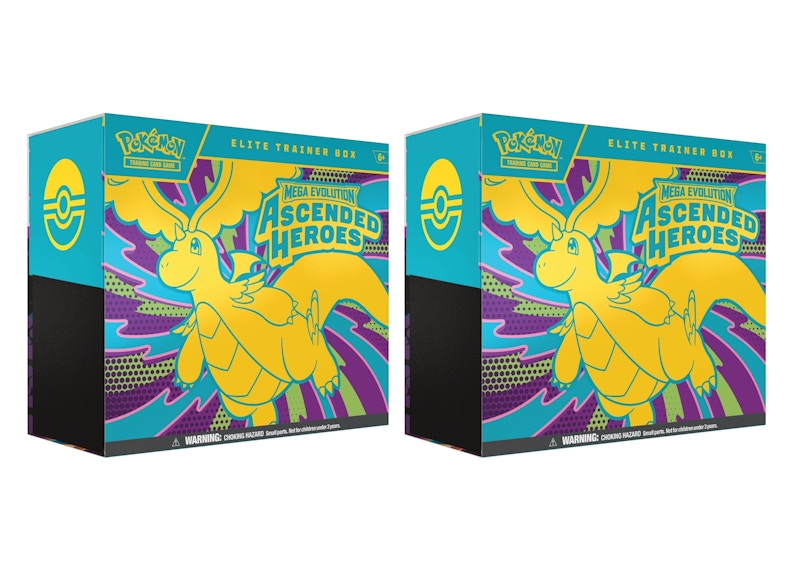 2026 Pokémon Mega Evolution Ascended Heroes Elite Trainer Box 2x Lot
