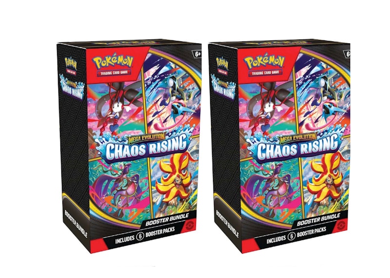 2026 Pokémon Mega Evolution Chaos Rising Booster Bundle 2x Lot