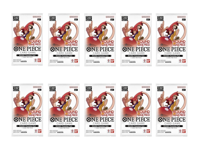 2026 One Piece x Round 1 Promotional Pack 10x Lot (English)