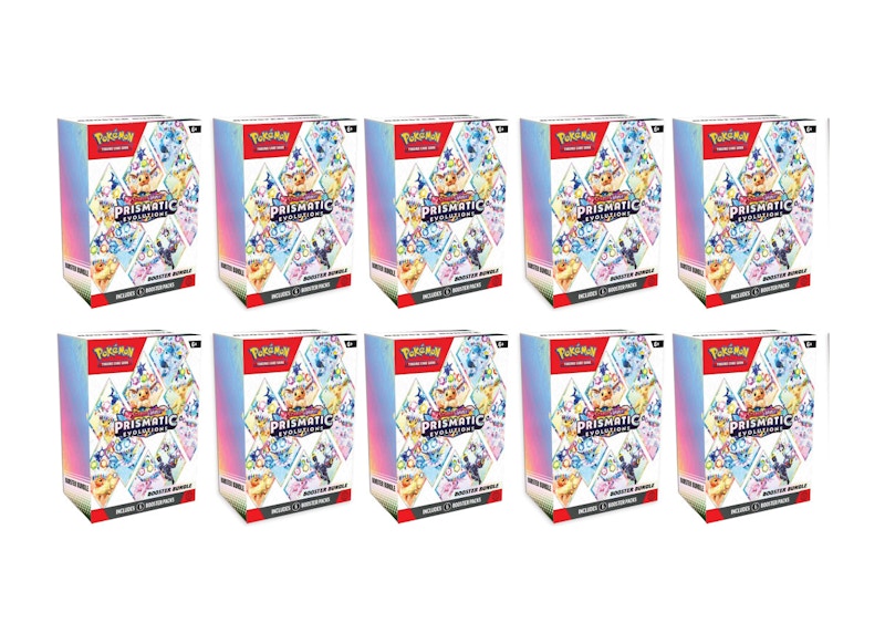 Pokémon Scarlet & Violet Prismatic Evolutions Booster Bundle 10x Lot