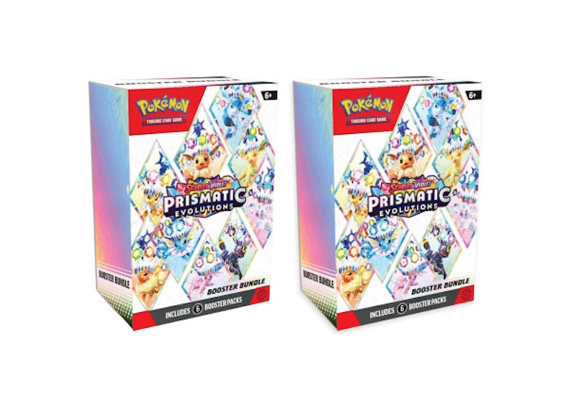 Pokémon Scarlet & Violet Prismatic Evolutions Booster Bundle 2x Lot