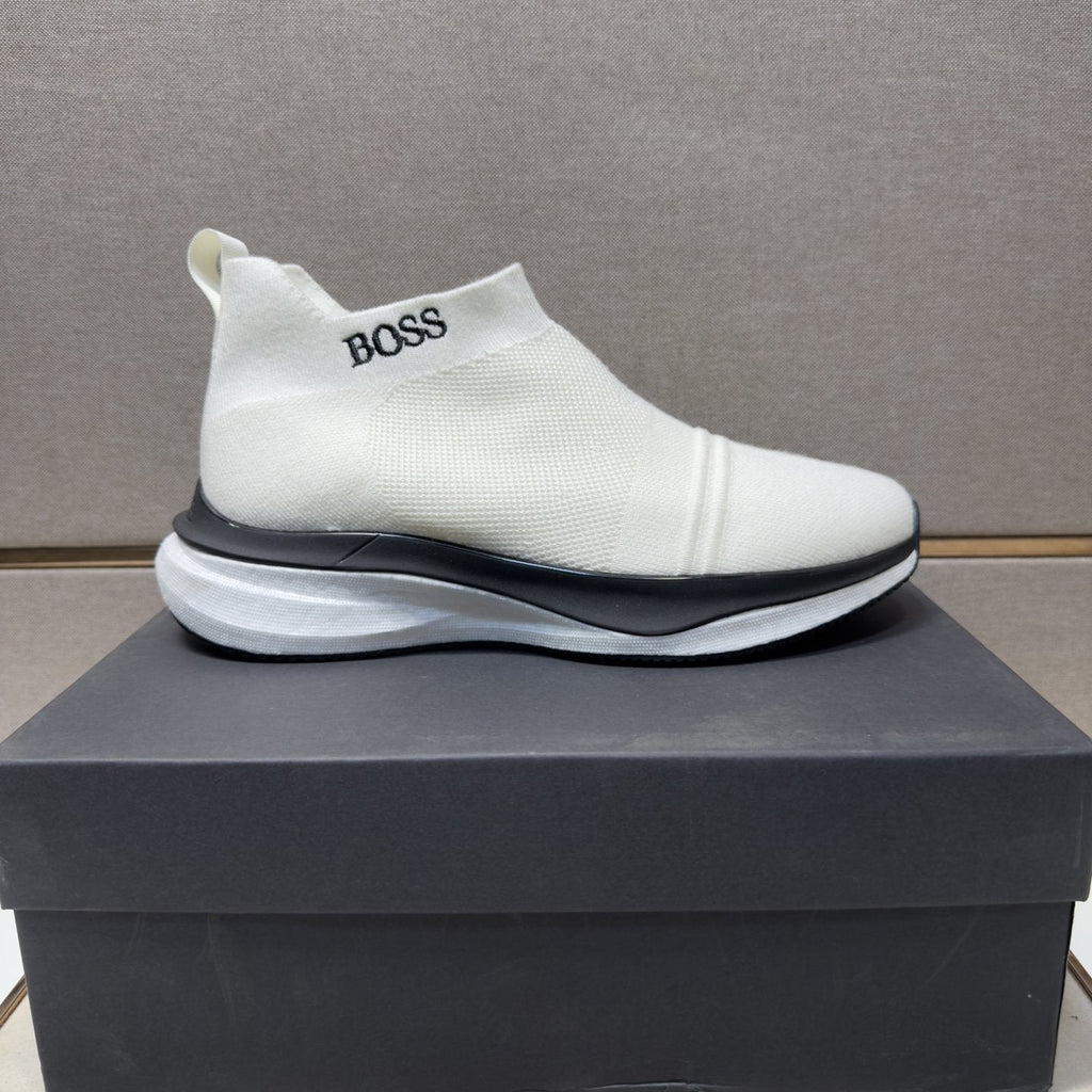 BOSS Textured Slip-On Sneakers — side